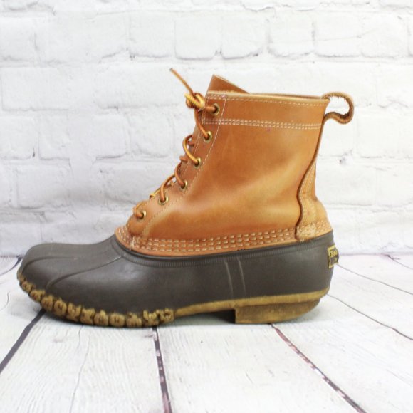 L.L. Bean Shoes - **LL BEAN Thinsulate Lined Brown Tan Leather 8" Du